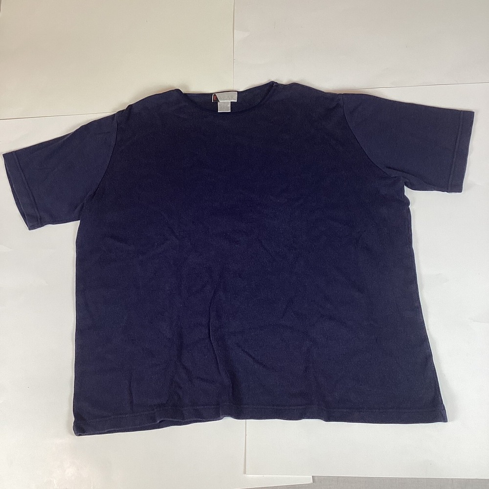 EWear Womens T Shirt Size XL Extra Large Short Sleeve Shirt Solid Top Round Neck